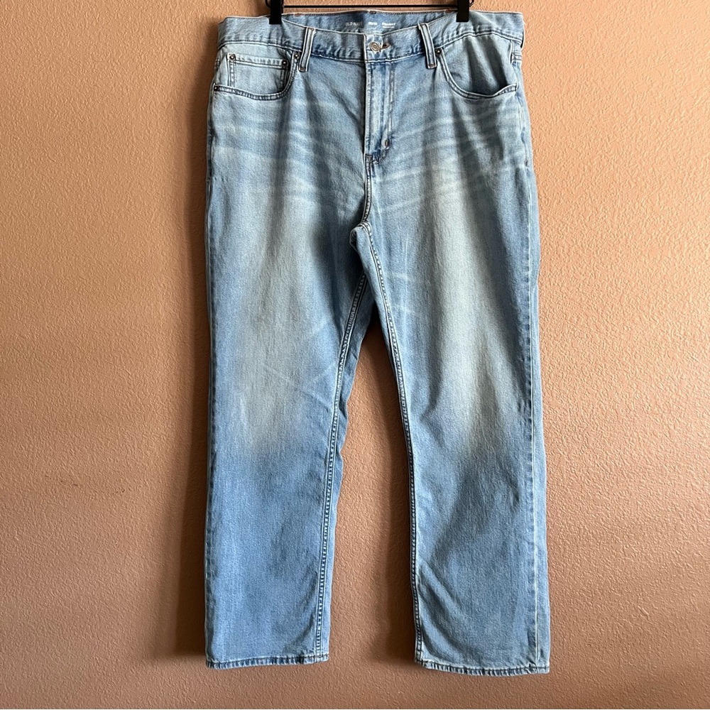 Old Navy Men's Light Blue Straight Built in Flex Jeans Size 38x30
